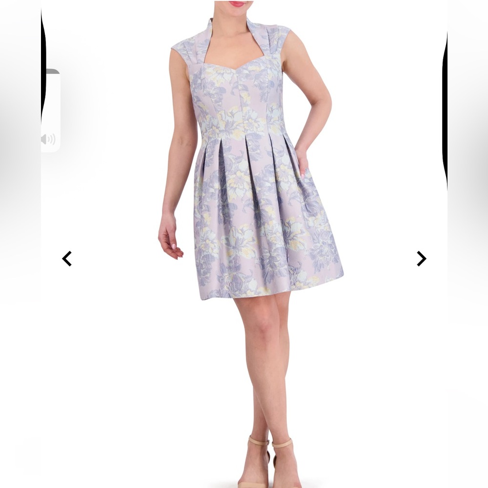 Floral Lavender Sleeveless Dress